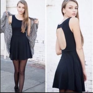BRANDY MELVILLE Skater Dress with Open Back OS